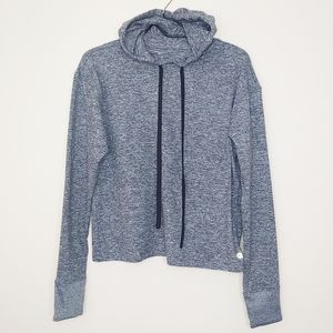 GapFit Brushed Tech Jersey crossover hoodie